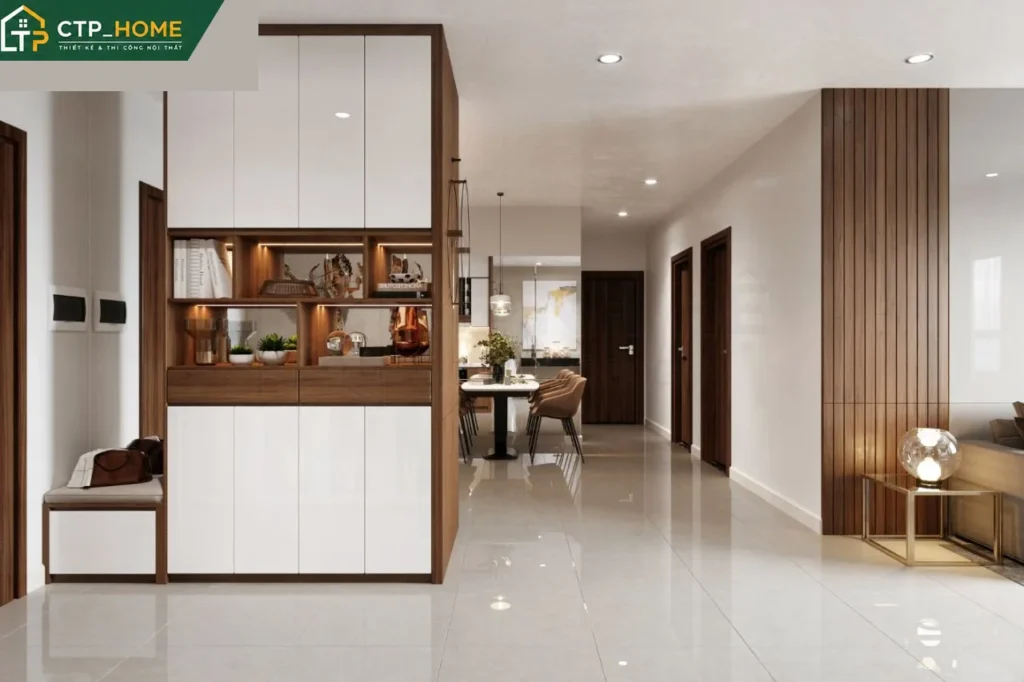 Thiết kế nội thất chung cư Topaz Elite 68m2 2PN Quận 8 hiện đại - Ảnh 5