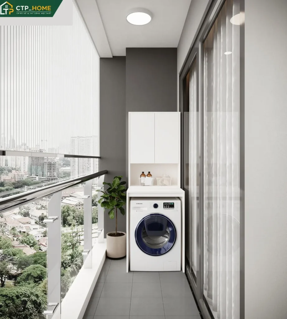 Thiết kế nội thất chung cư Vinhome Central Park 96m2 hiện đại tại Quận 9 - Ảnh 9