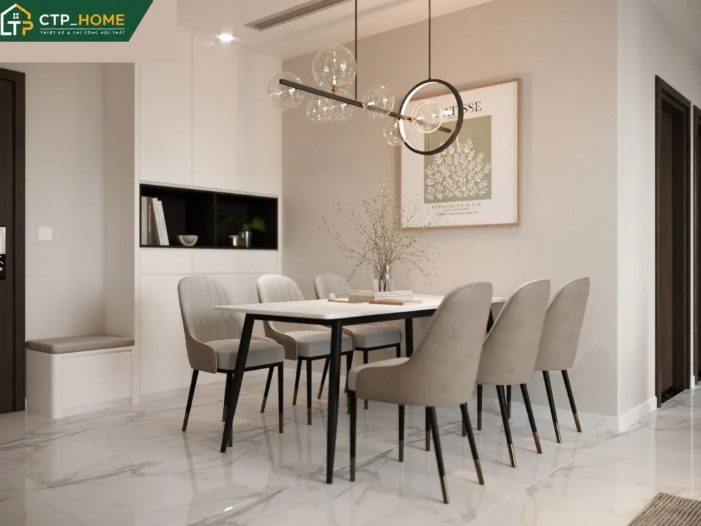 Thiết kế nội thất chung cư Vinhome Central Park 96m2 hiện đại tại Quận 9 - Ảnh 1