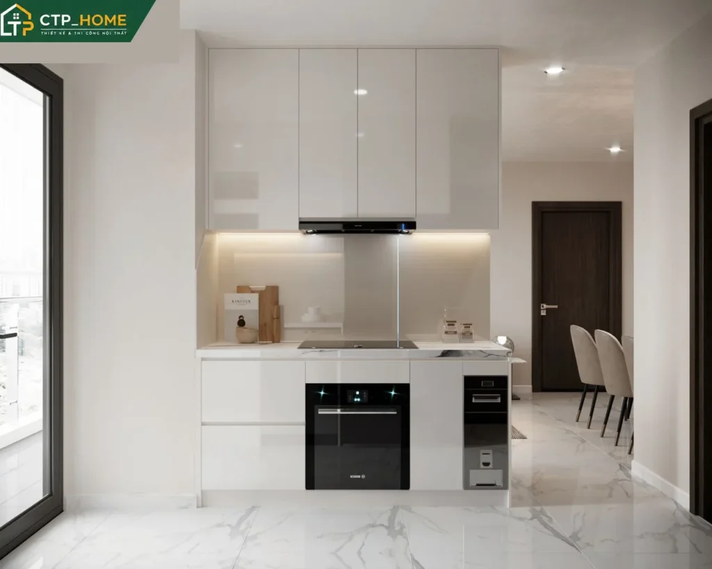 Thiết kế nội thất chung cư Vinhome Central Park 96m2 hiện đại tại Quận 9 - Ảnh 2