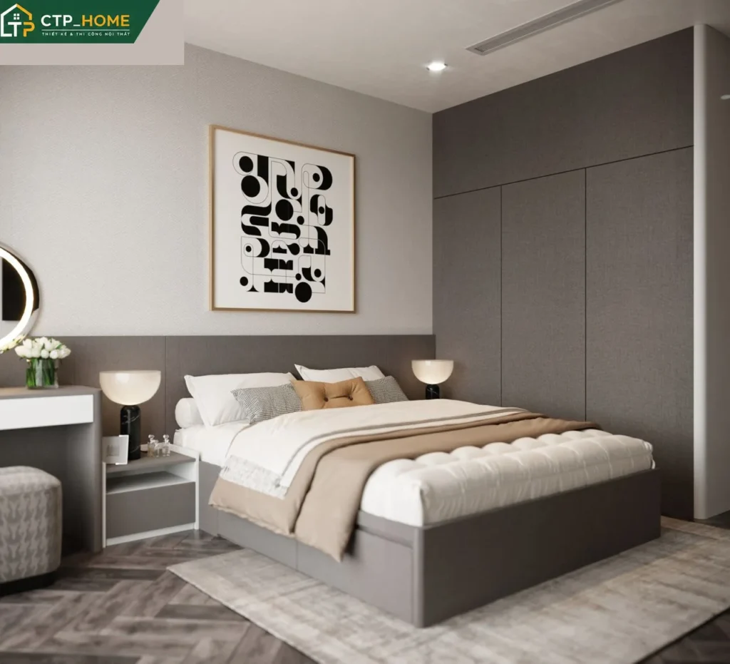 Thiết kế nội thất chung cư Vinhome Central Park 96m2 hiện đại tại Quận 9 - Ảnh 3