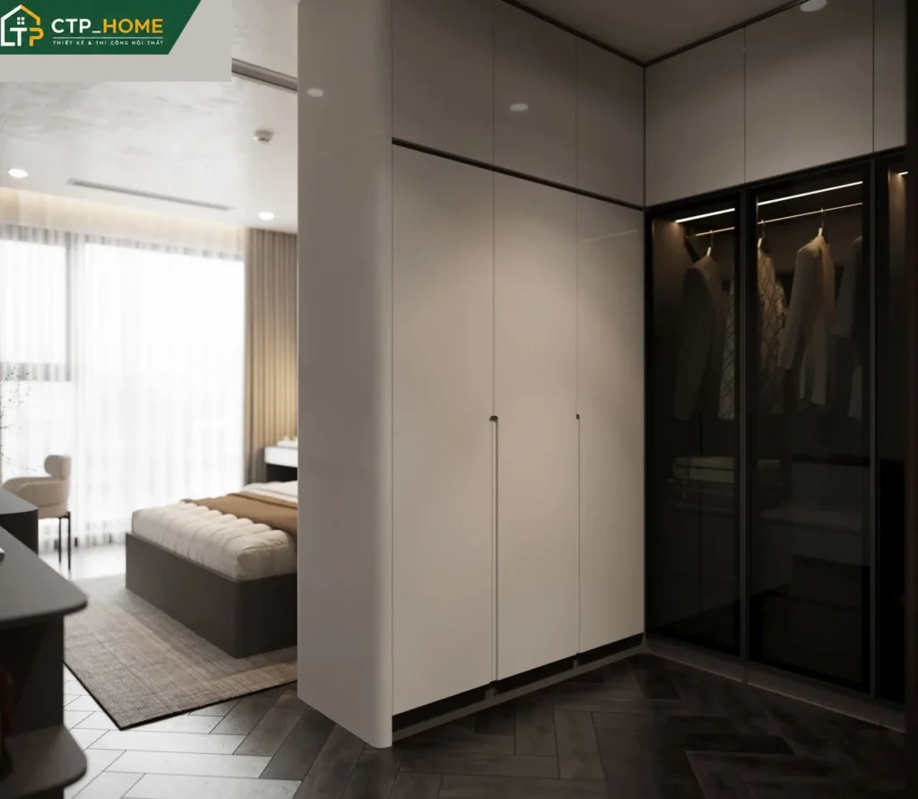 Thiết kế nội thất chung cư Vinhome Central Park 96m2 hiện đại tại Quận 9 - Ảnh 4