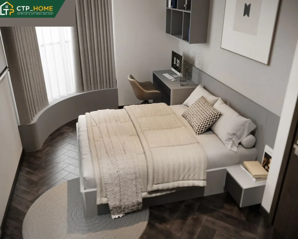 Thiết kế nội thất chung cư Vinhome Central Park 96m2 hiện đại tại Quận 9 - Ảnh 5