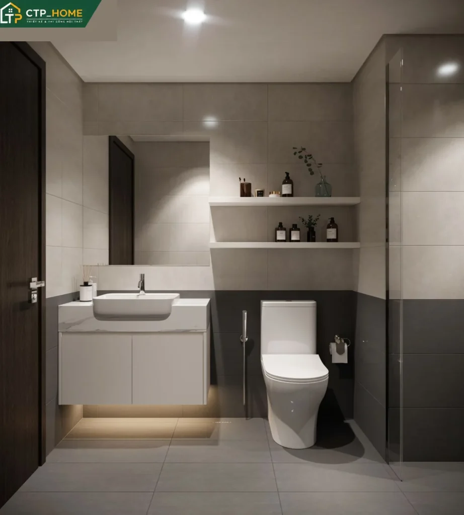 Thiết kế nội thất chung cư Vinhome Central Park 96m2 hiện đại tại Quận 9 - Ảnh 7