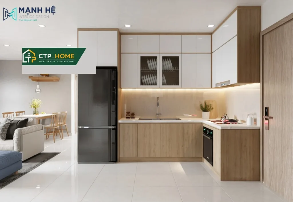 Thiết kế nội thất chung cư Vinhomes Grand Park 59m2 hiện đại cho anh Hoàng - Ảnh 7