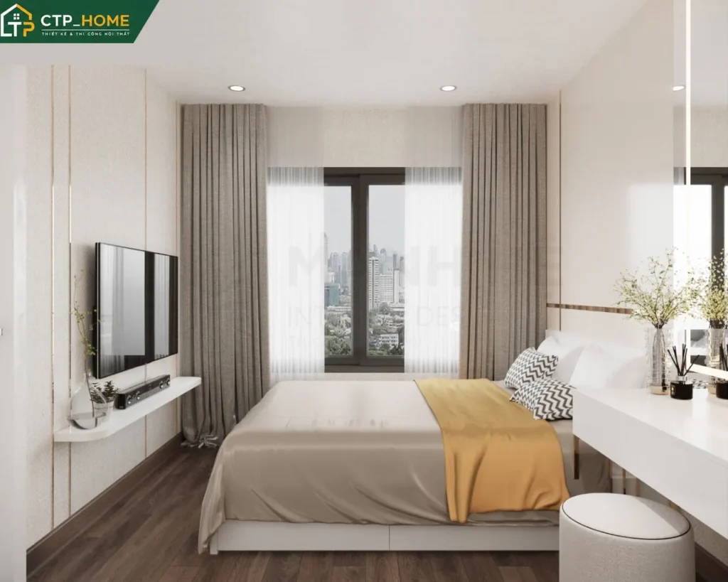 Thiết kế nội thất chung cư Vinhomes Grand Park 2BR 69m2 hiện đại - Ảnh 9