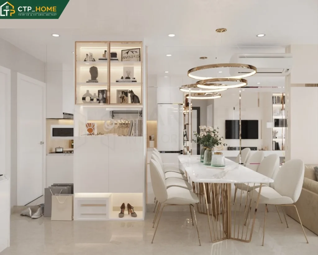 Thiết kế nội thất chung cư Vinhomes Grand Park 2BR 69m2 hiện đại - Ảnh 2