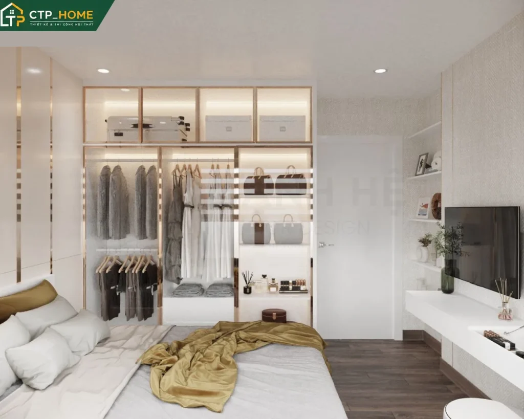 Thiết kế nội thất chung cư Vinhomes Grand Park 2BR 69m2 hiện đại - Ảnh 5