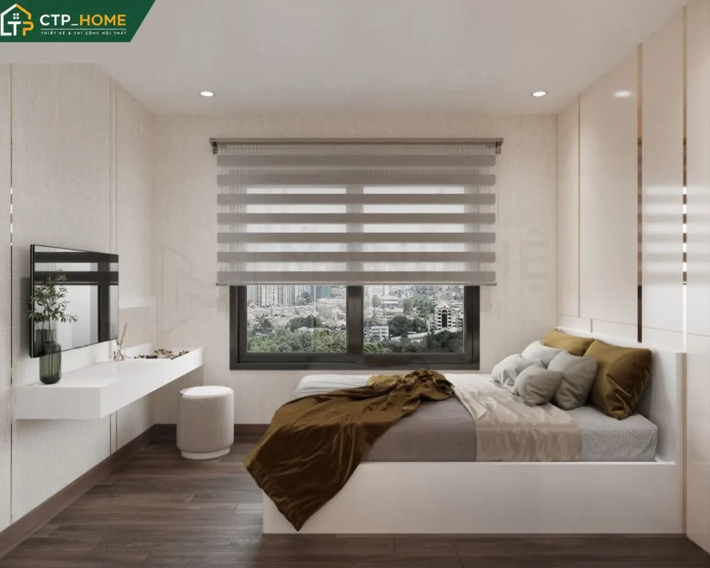 Thiết kế nội thất chung cư Vinhomes Grand Park 2BR 69m2 hiện đại - Ảnh 6
