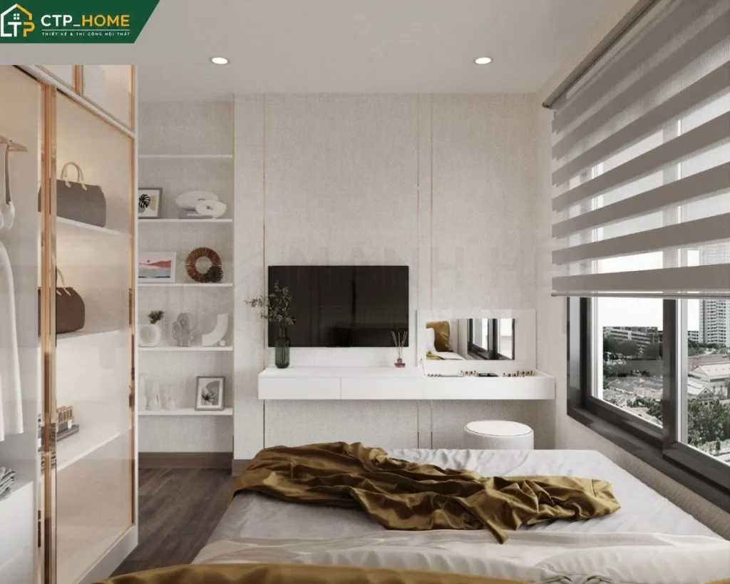Thiết kế nội thất chung cư Vinhomes Grand Park 2BR 69m2 hiện đại - Ảnh 7