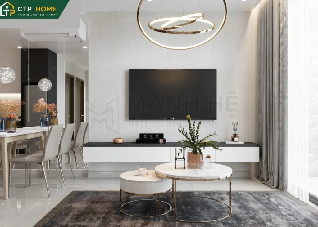 Thiết kế nội thất chung cư Vinhomes Grand Park 59m2 hiện đại tối ưu - Ảnh 1