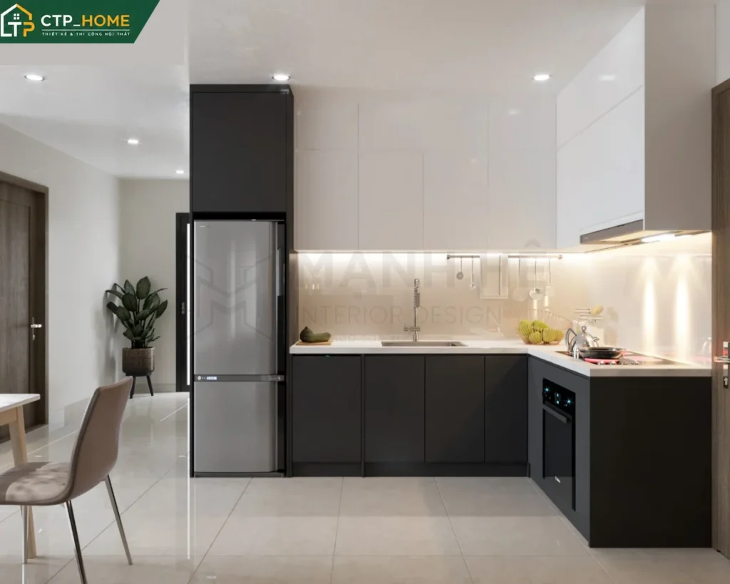 Thiết kế nội thất chung cư Vinhomes Grand Park 59m2 hiện đại tối ưu - Ảnh 4