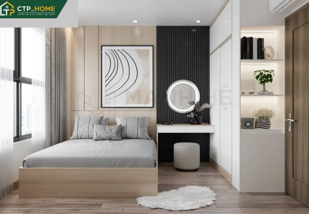 Thiết kế nội thất chung cư Vinhomes Grand Park 59m2 hiện đại tối ưu - Ảnh 5