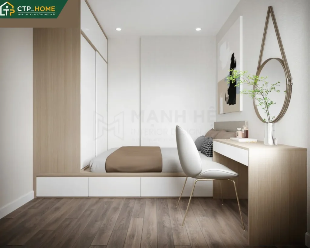 Thiết kế nội thất chung cư Vinhomes Grand Park 59m2 hiện đại cho chị Hòa - Ảnh 9