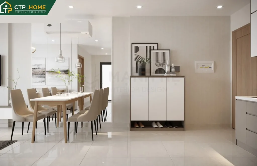 Thiết kế nội thất chung cư Vinhomes Grand Park 59m2 hiện đại cho chị Hòa - Ảnh 2