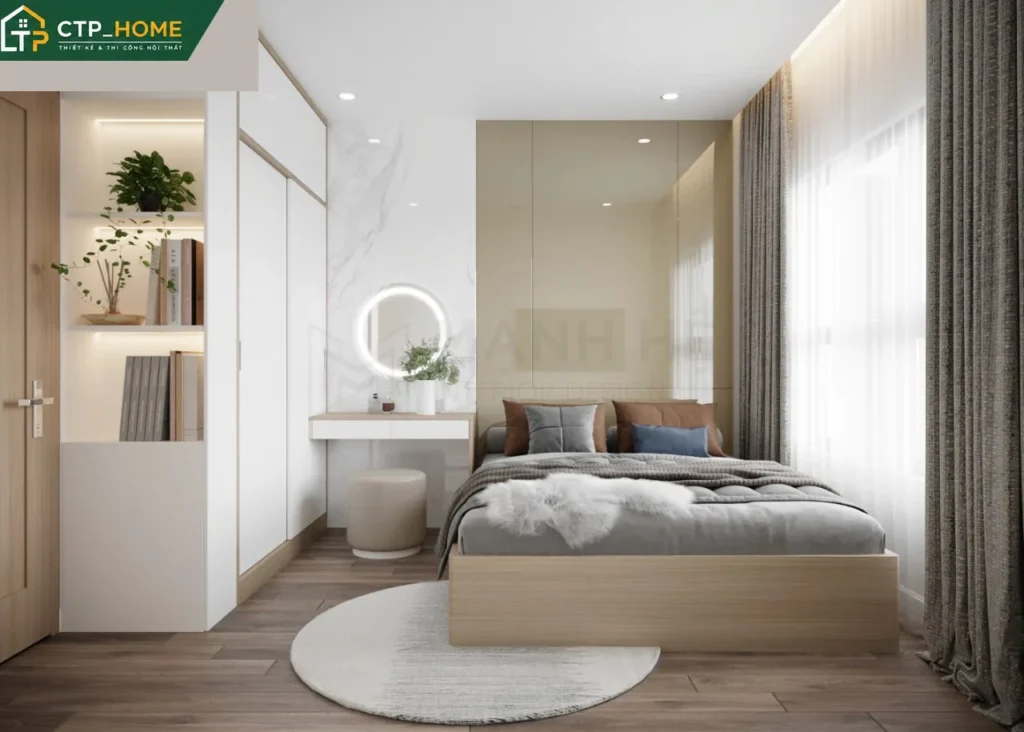 Thiết kế nội thất chung cư Vinhomes Grand Park 59m2 hiện đại cho chị Hòa - Ảnh 6