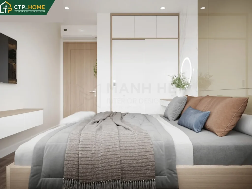 Thiết kế nội thất chung cư Vinhomes Grand Park 59m2 hiện đại cho chị Hòa - Ảnh 7