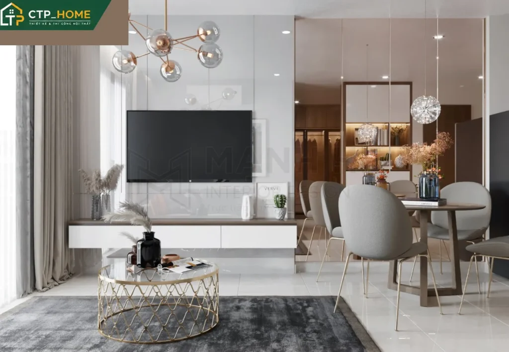 Thiết kế nội thất chung cư Vinhomes Grand Park 46m2 hiện đại – CTP_HOME - Ảnh 1