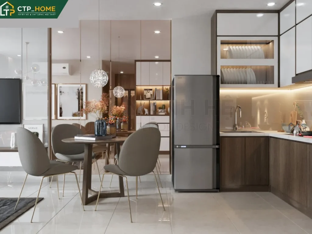 Thiết kế nội thất chung cư Vinhomes Grand Park 46m2 hiện đại – CTP_HOME - Ảnh 2